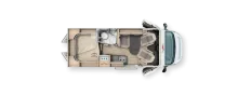 Grundriss Nacht Malibu Van comfort 600 DB UPE: 94.155,- EUR
