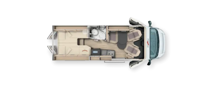 Grundriss Tag Malibu Van Diversity 640 LE K charming GT skyview