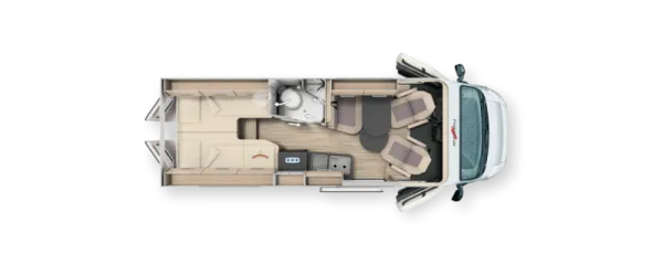 Nachtgrundriss Malibu Van Diversity 640 LE K charming coupé