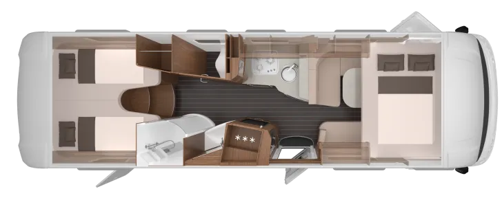 Grundriss Nacht Knaus Sun I 900 LEG Vollausstattung