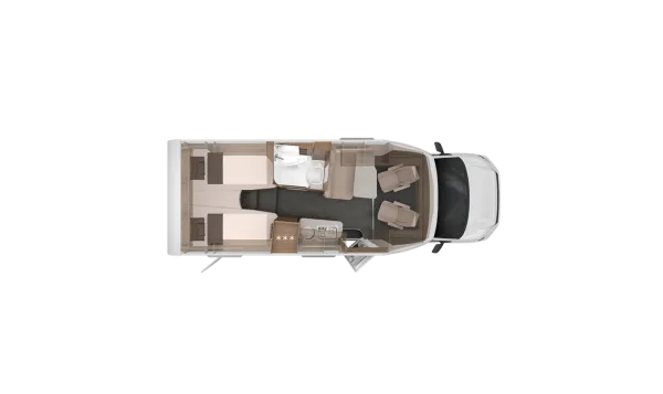 Tagesgrundriss Knaus Van TI 640 MEG