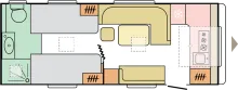 Grundriss Tag Adria Adora 613 HT TOP Austattung