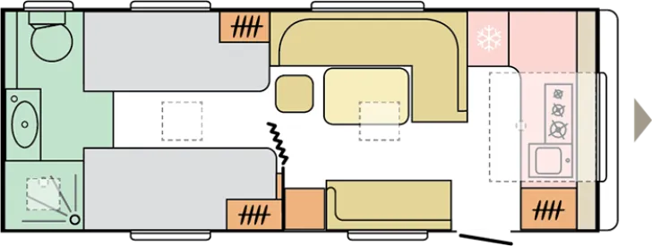 Grundriss Tag Adria Adora 613 HT TOP Austattung