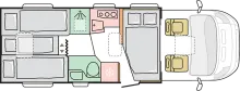 Grundriss Nacht Adria Matrix ALL-IN 670 SL