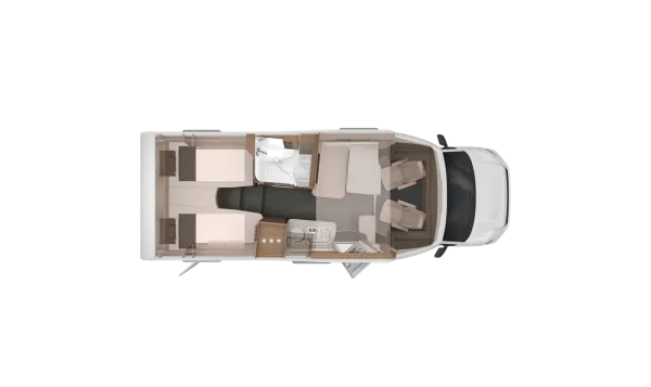 Tagesgrundriss Knaus VAN WAVE 640 MEG VANSATION