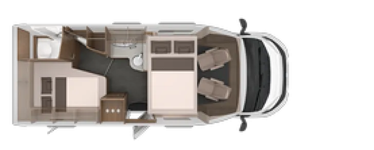 Grundriss Nacht Knaus L!VE WAVE 650 MF sofort verfügbar