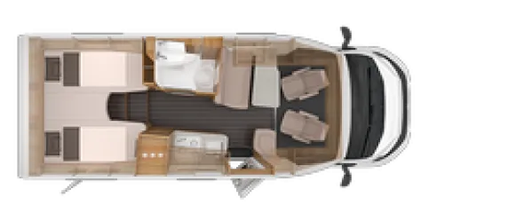 Nachtgrundriss Knaus Sky TI 650 MEG Platinum Selection