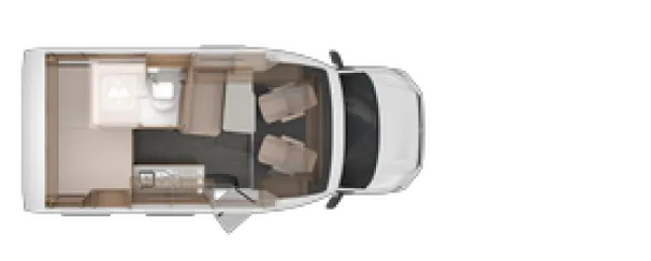 Tagesgrundriss Knaus Tourer VAN 500 MQ