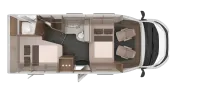 Grundriss Nacht Knaus Sky TI 650 MF Automatikgetriebe, HEAVY