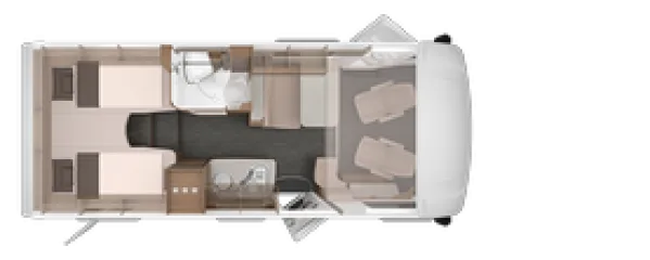 Tagesgrundriss Knaus L!VE I 650 MEG Tagesgrundriss Knaus L!VE I 650 MEG