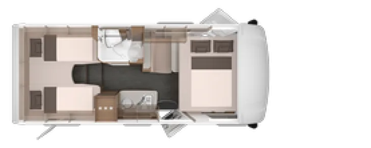Grundriss Nacht Knaus L!VE I 650 MEG 180 PS, Lithiumbatterie LIVE