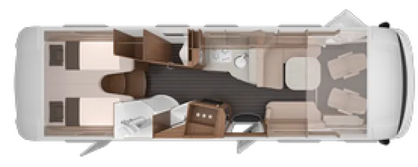 Tagesgrundriss Knaus Sun I 900 LEG