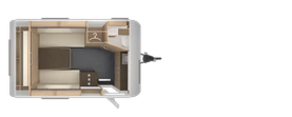 Tagesgrundriss Tabbert Pantiga 390 WD