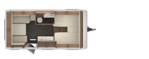 Tagesgrundriss Tabbert Senara 460 E 2,3