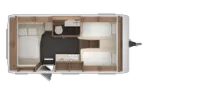 Grundriss Nacht Tabbert Senara 460E 2.3 IC LINE UPE: 33.397,- EUR