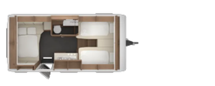 Grundriss Nacht Tabbert Senara 460E 2.3 IC LINE UPE: 33.397,- EUR