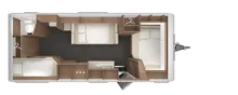 Grundriss Nacht Tabbert Senara 620 DMK 2,5 SALE% / UVP 43.053,- EUR