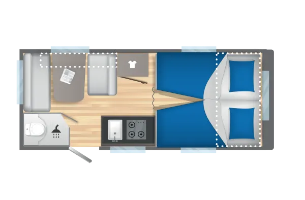 Tagesgrundriss Caravelair Alba 472