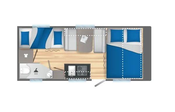 Tagesgrundriss Caravelair Alba 496