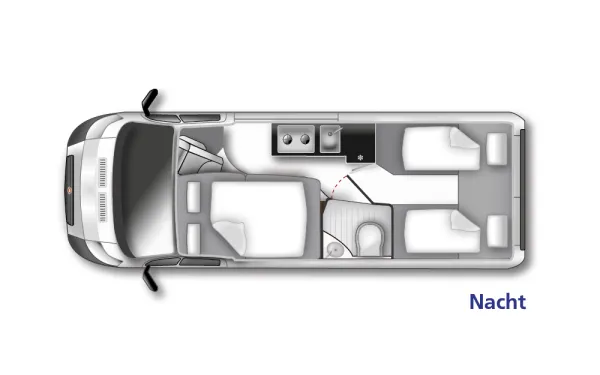 Nachtgrundriss Westfalia Columbus 640 E Nachtgrundriss Westfalia Columbus 640 E