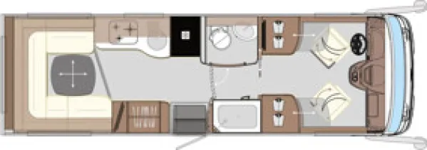 Tagesgrundriss Concorde Carver 791 RL Tagesgrundriss Concorde Carver 791 RL
