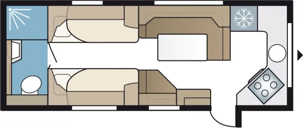 Tagesgrundriss Kabe Royal 630 TDL FK