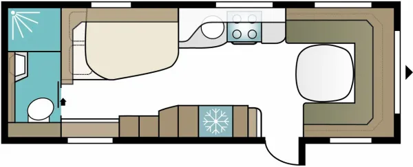 Tagesgrundriss Kabe Royal 740 TDL E5