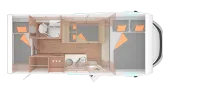 Grundriss Tag Weinsberg CaraHome 600 DKG Deluxe-Paket, Styling-Paket