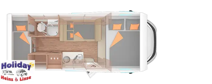 Grundriss Tag Weinsberg CaraHome 600 DKG Deluxe-Paket, Styling-Paket