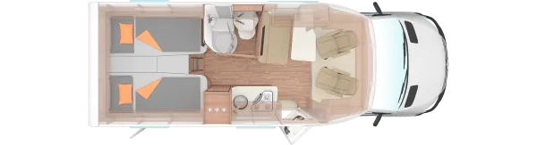 Tagesgrundriss Weinsberg CaraCompact 640 MEG EDITION [PEPPER]