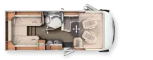 Grundriss Tag Carthago c-tourer I 143 LE