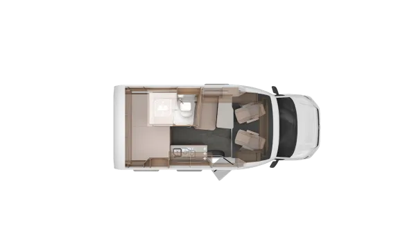 Tagesgrundriss Knaus Tourer VAN 500 MQ Vansation