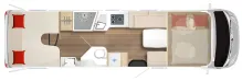Grundriss Tag Bürstner Elegance I 910 G UVP 237.346 Euro