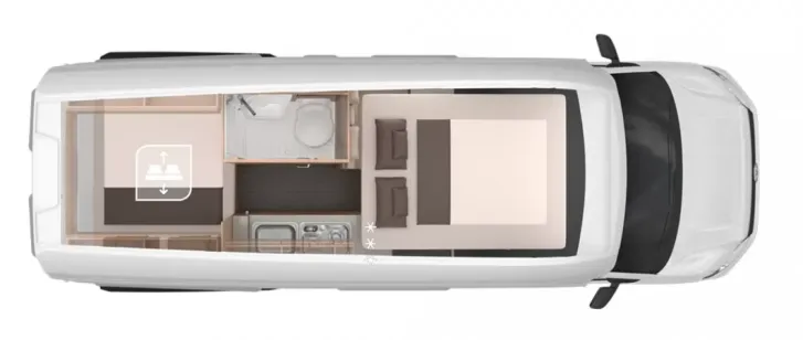 Grundriss Nacht Knaus BoxDrive 600 XL