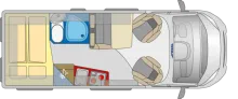 Grundriss Tag Pössl D-Line 2WIN Plus Paket - 1. Hand