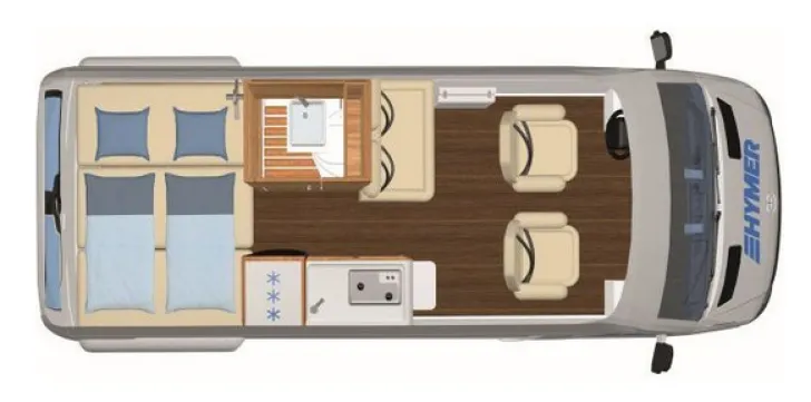 Grundriss Tag Hymer Camper Van Grand Canyon S 600 X-Bull Exklusiv Umbau