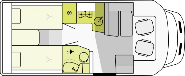 Tagesgrundriss Etrusco T 6.9 SF Tagesgrundriss Etrusco T 6.9 SF