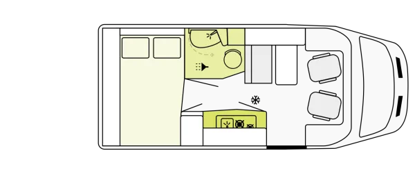 Tagesgrundriss Etrusco V 5.9 DF Tagesgrundriss Etrusco V 5.9 DF