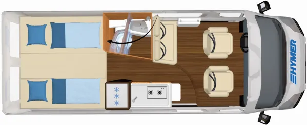 Tagesgrundriss Hymer Camper Van Yellowstone Tagesgrundriss Hymer Camper Van Yellowstone
