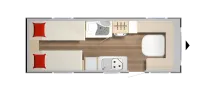 Grundriss Tag Bürstner Premio 530 TL