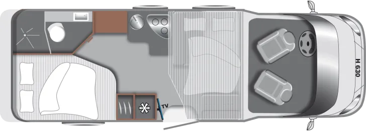 Grundriss Tag LMC Tourer Lift H 630 165 PS / Schalter, 525 - 3074