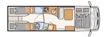 Grundriss Tag Dethleffs Globetrotter XL I 7850-2 EB Für Mc Rent!!!