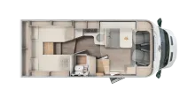 Grundriss Tag Carado T 338 EDITION26 Trail Sondermodell