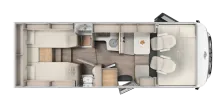 Grundriss Tag Carado I 447 Pro+ 5. Sitzplatz