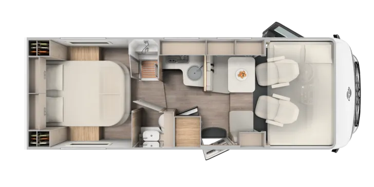 Grundriss Tag Carado I 449 Queensbett