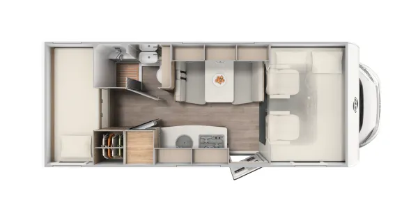 Tagesgrundriss Carado A 361 Pro