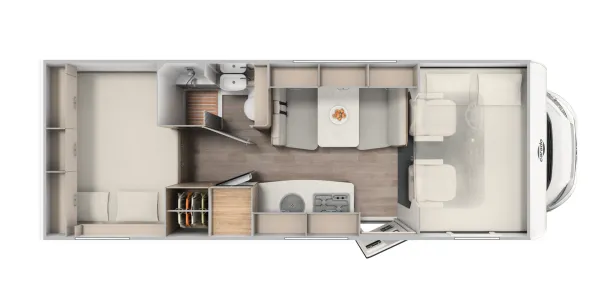 Tagesgrundriss Carado A 464 PRO