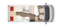 Grundriss Tag Bürstner Travel Van T 620 G *junger Gebrauchtwagen*