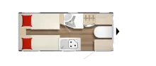 Grundriss Tag Bürstner Premio Life 480 TL ! Mover und Klimaanlage !