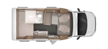 Grundriss Tag Knaus Tourer Van  500 MQ